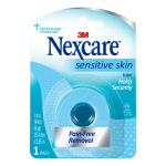 NEXCARE SENSITIVE SKIN LOW TRAUMA TAPE, 1" X 4 YD