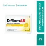 DIFFLAMAB SORE THROAT LOZENGES LEMON 6'S