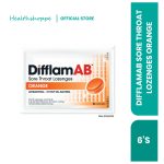DIFFLAMAB SORE THROAT LOZENGES ORANGE 6'S